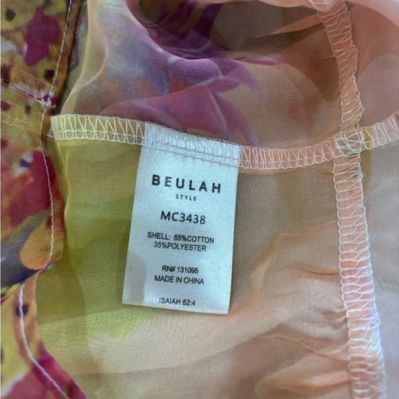 Floral Print Sheer Dress Size Small NWT Beulah The Laura Dress - Picture 8 of 10